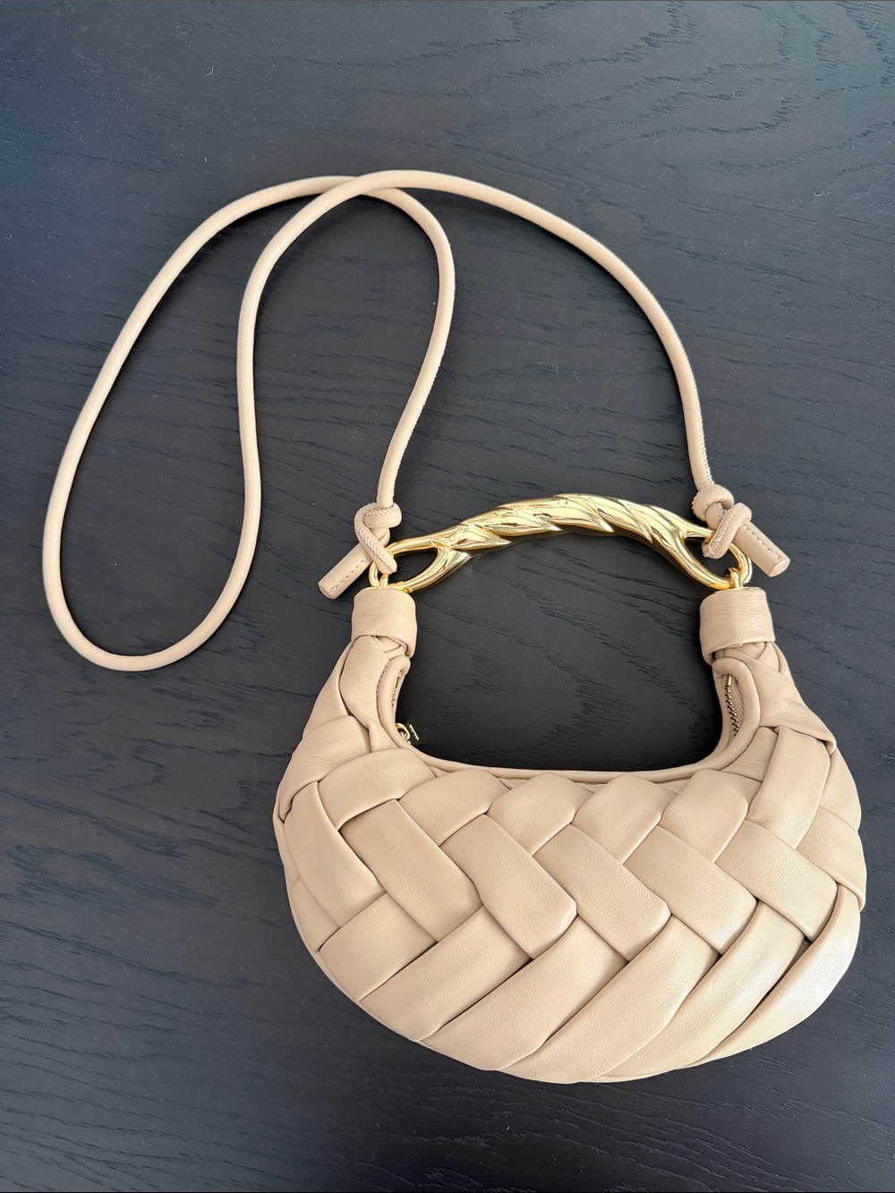 JW PEI Orla weave handbag in almond